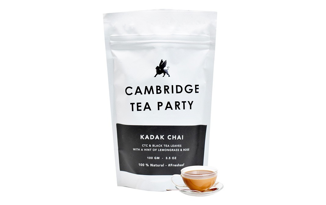 Cambridge Tea party Kadar Chai CTC & Black Tea Leaves    Pack  100 grams